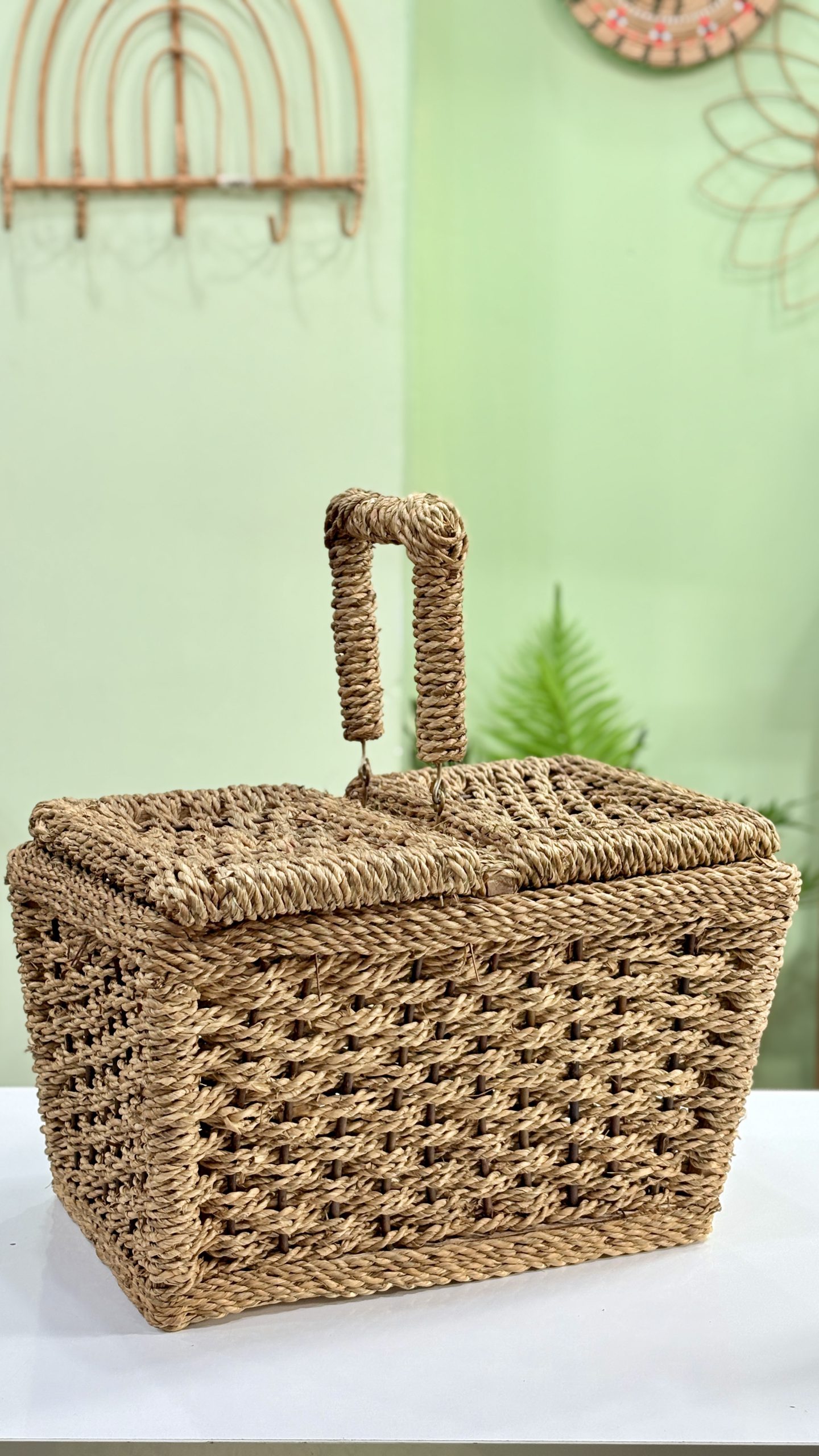 سبد پیکنیک دسته دار شاسی فلزی